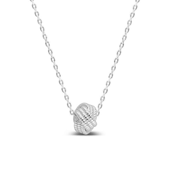 Sterling Silver Forever Knot Necklace