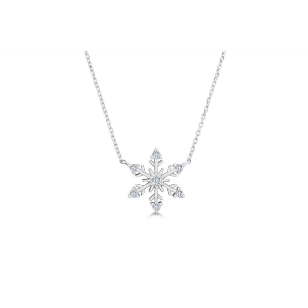 Sterling Silver Snowflake Necklace