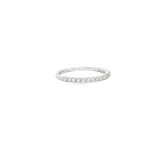 14k White Gold Shared Prong Diamond Band