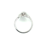 ESTATE 18K WHITE GOLD FREE FORM RING WITH.15CTW DIAMONDS