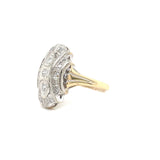 Estate 14K Yellow Gold Vintage-Inspired Diamond Ring – Retro Elegance