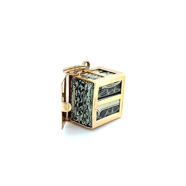 Estate 14K Yellow Gold “Mad Money” Mechanical Charm/Pendant – c.1940s/1950s