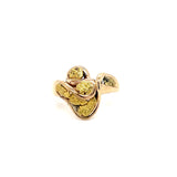 ESTATE 14K YELLOW GOLD NUGGET RING