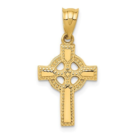 14ky Gold Celtic Cross Pendant