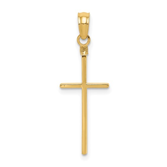 14KY Gold Polished Cross Pendant