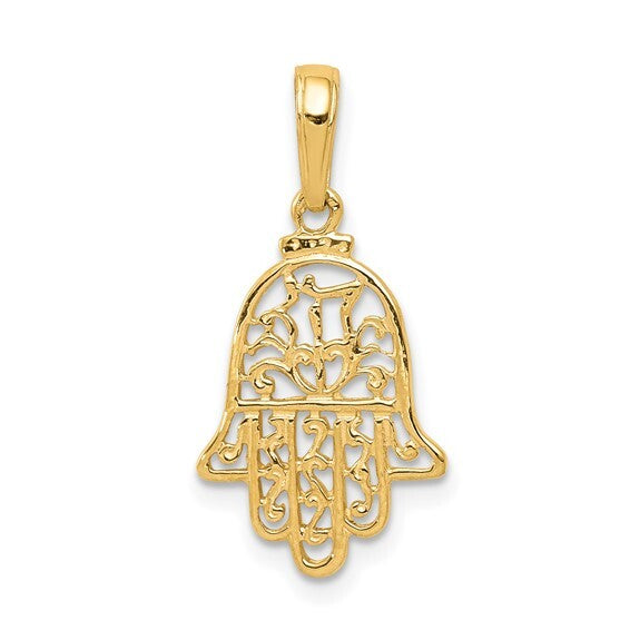 14KY Gold Chamseh Pendant