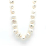 ESTATE 14K Two-tone Gold 18" 10-10.5mm Freshwater Pearl Strand