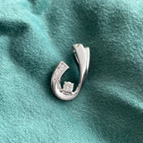 ESTATE SLIDE PENDANT WITH .20 CTW DIAMONDS SET IN 14KW