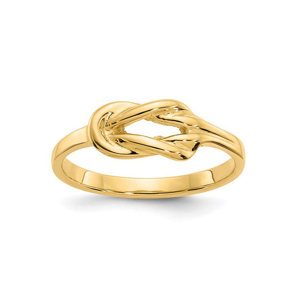 14K Yellow Gold Freeform Love Knot Ring