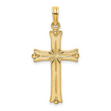 14ky Gold Starbust Cross