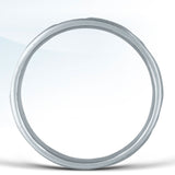 Sterling Silver Diamond Station Band
