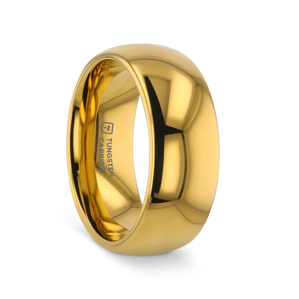 ORO Gold Plated Domed Tungsten Band - 6mm