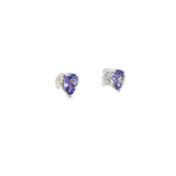 14k White Gold Pear Tanzanite Stud Earrings