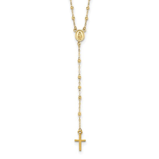 14ky Gold Rosary Necklace