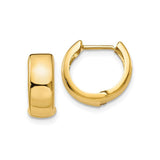 14K Yellow Gold 5mm Wide Hinged Huggie Hoop Earring