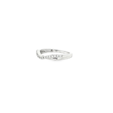 14k White Gold Contour Diamond Band