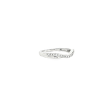 14k White Gold Contour Diamond Band