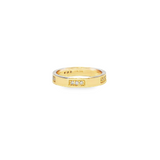 14ky Gold Diamond Accented Station Band Ring