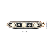 Estate 14k Yellow Gold Art Deco-Style Hinged Bangle Bracelet