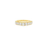 14k Yellow Gold Round Diamond Band
