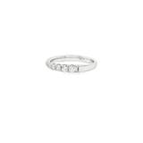 14k White Gold Pinched Diamond Band