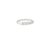 14k White Gold Pinched Diamond Band