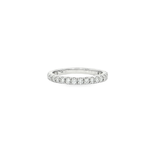 14k White Gold Prong Set Diamond Band