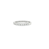14k White Gold Prong Set Diamond Band