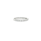 14k White Gold Prong Set Diamond Band