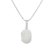 18-20" Sterling Silver Oval Locket