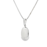 18-20" Sterling Silver Oval Locket