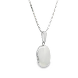 18-20" Sterling Silver Oval Locket