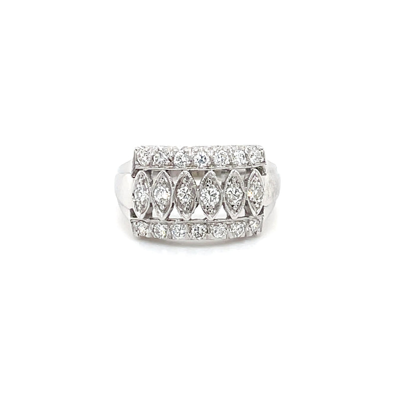 Estate 14K White Gold 5/8ctw Diamond Ring