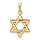 14KY Gold Star of David Pendant