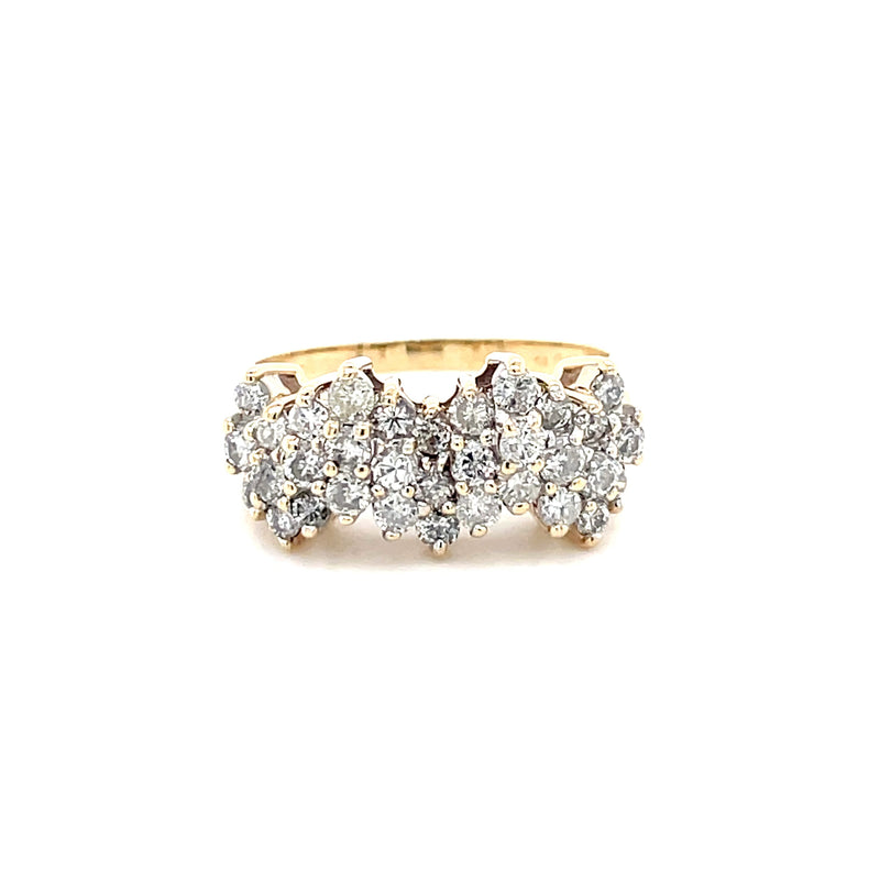 ESTATE 14K YELLOW GOLD RING FEATURING 1.5TCW DIAMONDS