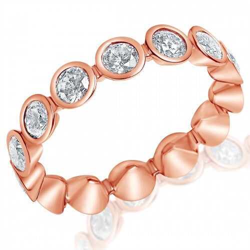 MTO – Martini Bezel Eternity Ring (2ctw Round Diamonds)