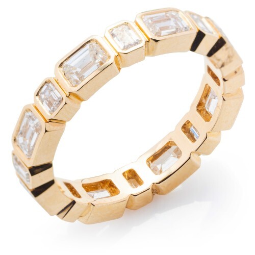MTO – Emerald Bezel Eternity Band (2.58ctw Diamonds)