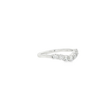 14k White Gold Contour Diamond Band