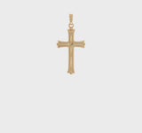 14ky Gold Starbust Cross