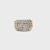 ESTATE 14K YELLOW GOLD 2 CARAT DIAMOND FASHION RING