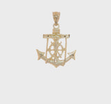 14Ky Gold Mariner's Cross Pendant