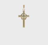 14ky Gold Claddagh Cross Pendant