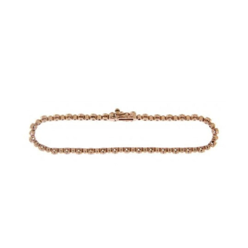 14kr Gold & Diamond Link Braclet