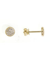 14ky Gold Pavé Diamond Earrings