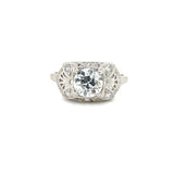 Estate 18K Diamond Filigree Ring
