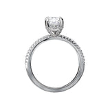 14kw Gold Hidden Halo Engagement Ring Setting