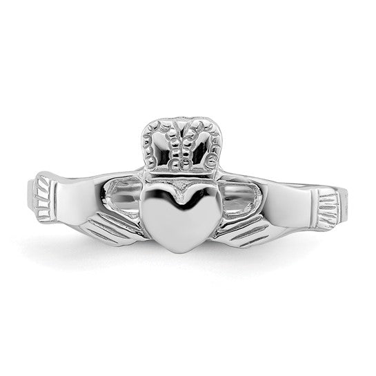 14KW Gold Polished Claddagh Ring