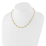 14k Yellow Gold Fancy Link Necklace