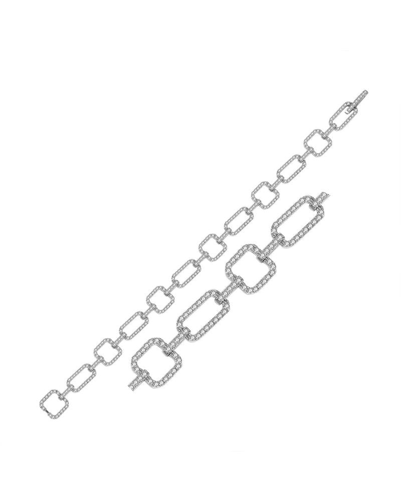 Geometric Diamond Bracelet