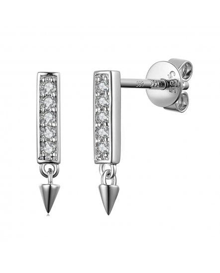 14kw Gold Diamond Dangle Earrings